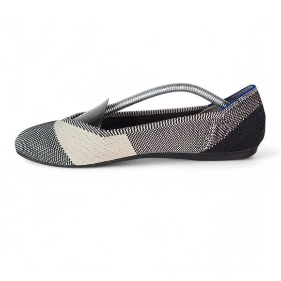 Rothy's The Flat Round Toe Ballet Flats "Captoe Black" Women's 8 - Picture 6 of 11